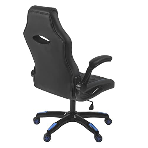 Aon Archeus Ergonomic Gaming Office Chair – High-Back Reclining PC Gaming Seat w/Lumbar Support, Flip-Up Arms & Padded Cushion – Racing-Style Gamer Chair – Black/Blue thumbnail 6
