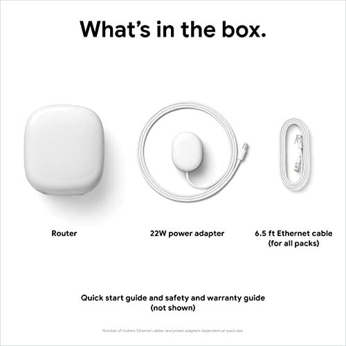 Miniatura de Google Nest WiFi Pro 6E (Paquete de 3) – Sistema Wi-Fi Mesh Rápido y Confiable 10