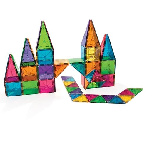 MAGNA-TILES Classic 100-Piece Magnetic Construction Set, The Original Magnetic Building Brand thumbnail 3