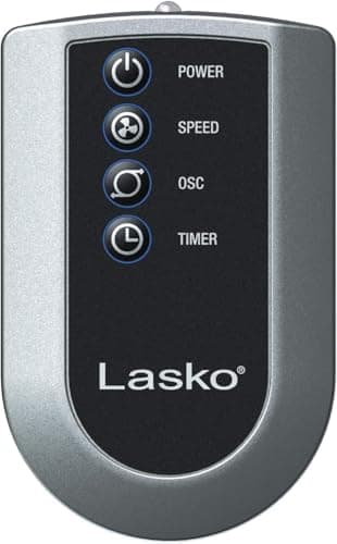 Lasko Oscillating Tower Fan with Remote Control, 3 Quiet Speeds, Timer for Bedroom, Kitchen, Office Use, White, 36" 2510 thumbnail 9