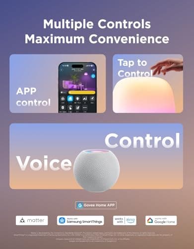 Miniatura de Lámpara de pie Govee Lantern: Lámpara de esquina inteligente RGBIC con Halo Gradient 9