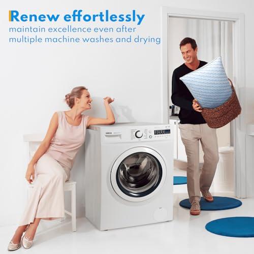 Almohadas HEYCUZI Queen Size (Par) – Suaves, Tipo Pluma, Refrescantes