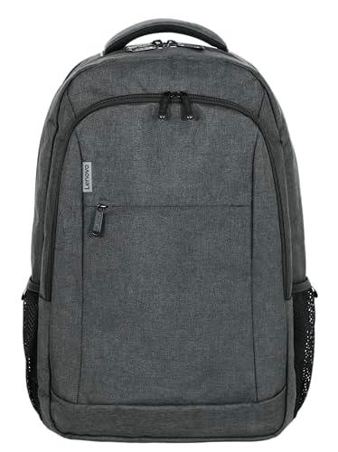 Lenovo B325 Laptop Backpack, Grey, 17-Inch, Water-Resistant Travel Backpack with External USB Port, Anti-Theft Design, Luggage Strap, for Men & Women, Perfect for Work, School, and