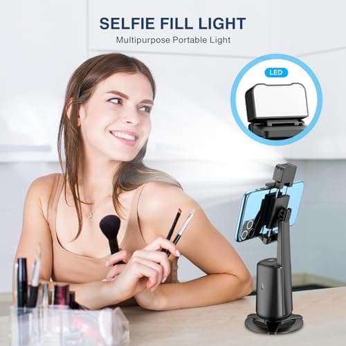 Miniatura de Tripie Inteligente con Seguimiento Facial Automático 360° para Celular 7