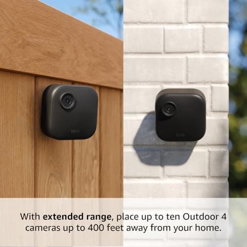 Blink Outdoor 4 XR – two-year battery wireless camera with 4x security coverage, 1000 ft open-air range or 400 ft with typical use — 6 camera system thumbnail 4