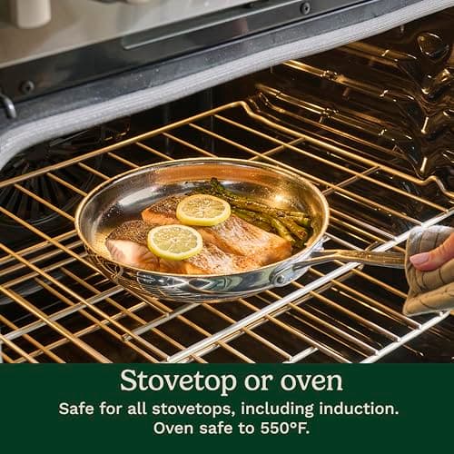 Batería de Cocina Cuisinart Chef's Classic de 11 Piezas, Acero Inoxidable y Compatible con Inducción