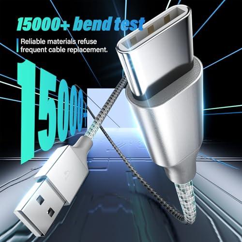 SwaggWood Car Carplay for iPhone 17/16/15 Charger Cord 2Pack [3FT+6FT] Charging Cord,USB A to USB C Charging Cable for CarPlay USBC Cord for iPad Pro 12.9/11, Air 5th/4th Gen thumbnail 5