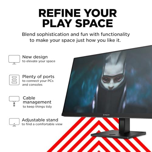 Miniatura de Monitor Gaming HP OMEN 23.8" FHD 165Hz, Panel IPS, 99% sRGB, AMD FreeSync Premium (2023) 2