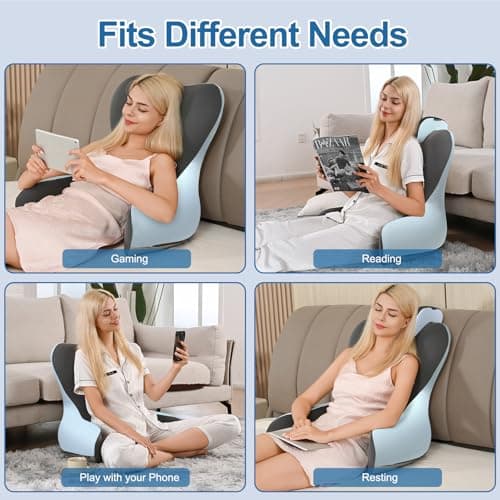 Reading Pillow for Sitting in Bed,22" H Back Support Pillow for Sitting up,Back Rest & Lumbar Support Pillows with Arms, Bed Rest Chair Cushion,Chaise Lounges Reclining,Gaming,Work