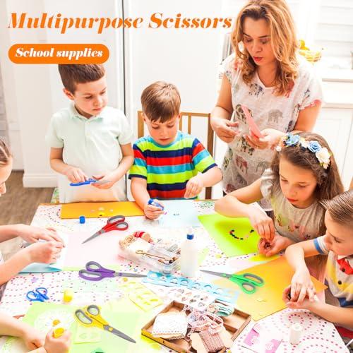 Set de 6 Tijeras Taotree 8" Multiusos: ¡Afiladas y con Agarre Cómodo!