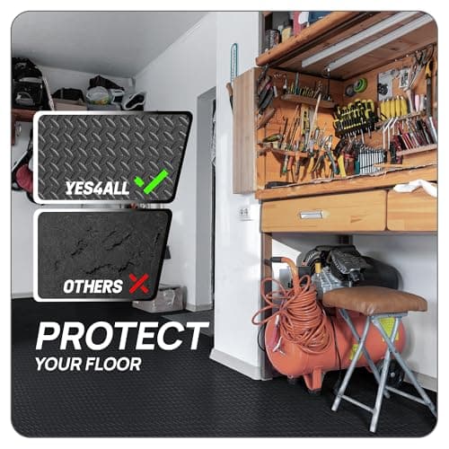 Yes4All EVA Interlocking Mats, Puzzle Floor Tiles, Foam Floor Padding with Border for Furniture, Home Space, Living Room, Garage 24 SQFT thumbnail 4