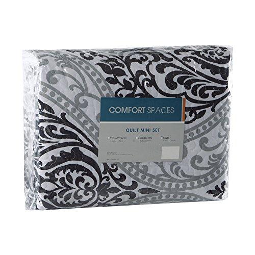 Miniatura de Juego de Cama Hipoalergénico Comfort Spaces Coco 3 Piezas, Matrimonial/Queen, Negro 6