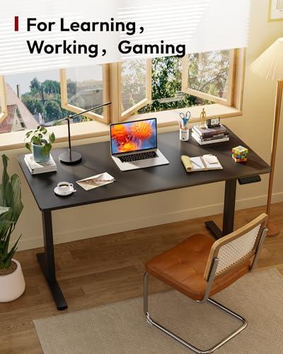 SANODESK Electric Standing Desk 48 x 24 Inches Whole-Piece Desktop Height Adjustable Stand Up Desk w/6-Button Controller Ergonomic Computer Desk for Home Office, Black Frame + Blac thumbnail 4