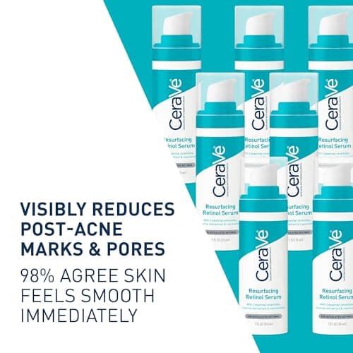 CeraVe Resurfacing Retinol Face Serum with Niacinamide, Pore Minimizer, 1oz | Skin Care Brightening Serum with Licorice Root, Acne Scar & Hyperpigmentation Treatment, Dark Spot Corrector, Skin Repair thumbnail 2