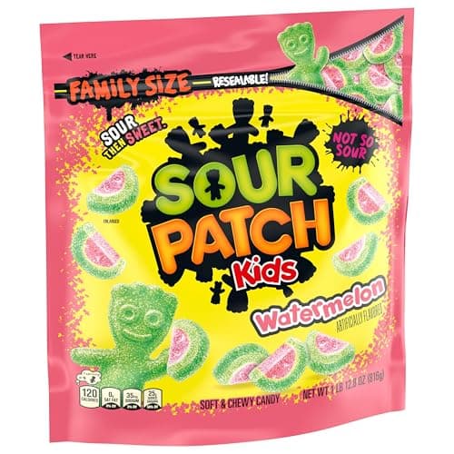 (S&S) SOUR PATCH KIDS Watermelon Soft & Chewy Gummy Candy, Family Size, 1.8 lb thumbnail 11
