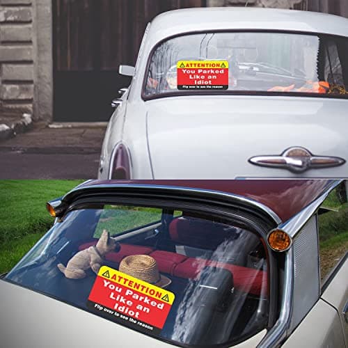 PARTH iMPEX You Parked Like an Idiot Business Cards (Pack of 100) Bad Parking Cards 3.5"x2" Multi Reasons Violation stocking stuffers for adults thumbnail 7