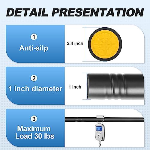 Barra de Tensión CorkLatta Negra para Cortina de Baño