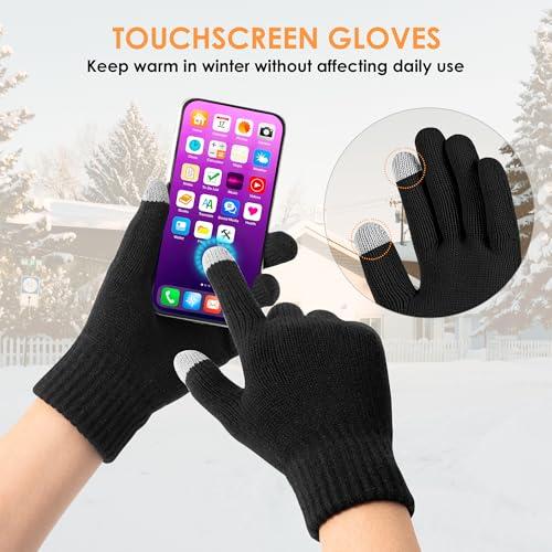 Miniatura de Set de Invierno: Gorro, Bufanda y Guantes Táctiles 3