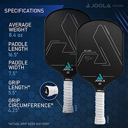JOOLA Ben Johns Hyperion CFS Pickleball Paddle - Carbon Surface with High Grit & Spin, Elongated Handle, USAPA Approved Ben Johns Paddle thumbnail 5