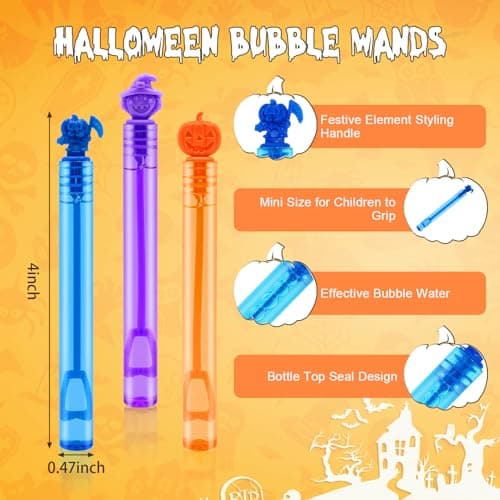 Set de 30 Mini Burbujeros de Halloween para Fiestas