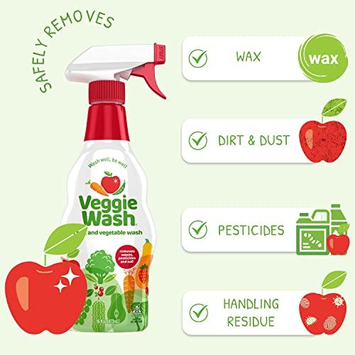 Miniatura de Veggie Wash: Paquete Lavador de Frutas y Verduras (Spray 16 oz + Relleno 1 Galón) 8