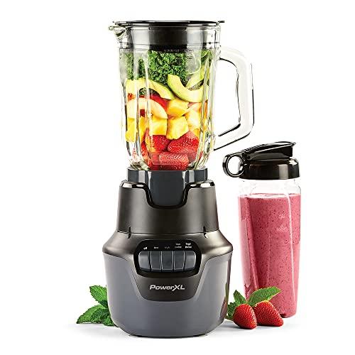 PowerXL Boost Blender, 4 Speed, 800 Watts, 48-oz Glass Jar, Black