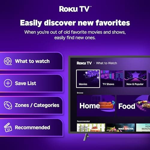 Smart TV Hisense 65" Hi-QLED 4K UHD Roku (Serie E6SR, Modelo 2026) con Dolby Vision y Game Mode Plus
