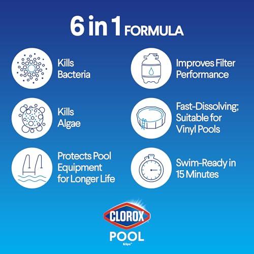 Clorox® Pool&Spa™ Shock XTRABLUE® Plus, Kills Bacteria & Algae in Swimming Pools, Swim-Ready in 15 Minutes, (12-Pack), Granular thumbnail 3