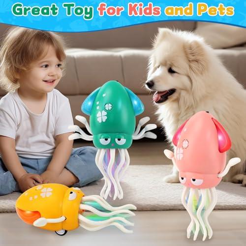 Miniatura de LZZAPJ Electric Dancing Octopus Light Music Suitable for 12-18 Months Old Baby Toys, Kid Crawling Squid Toys Suitable for Toddler Tummy Time, Birthday for 1 2 3 4 5 6 Year Old Boy  6