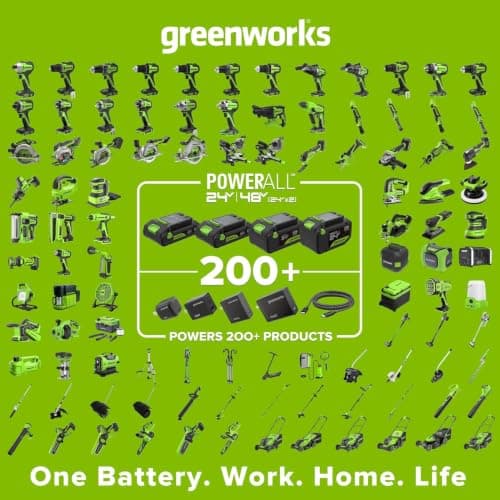Greenworks 24V 14 in Push Lawn Mower, 5.0 Ah Battery and Charger thumbnail 13