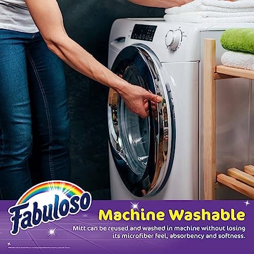 Manopla Limpiadora de Microfibra Fabuloso, Sin Rayones ni Pelusa