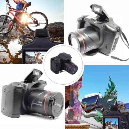 HD 720P Digital Camera with Wide-Angle Lens Small Cameras for Photography | Shakeproof Vlogging Camera Support 16x Digital Zoom Cool Gifts for Beginners Photography Lover Friends Family thumbnail 8