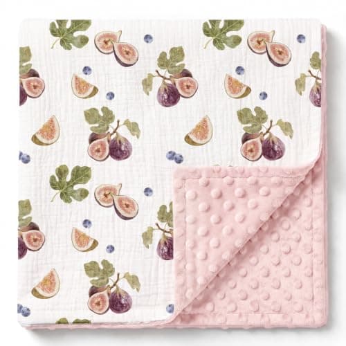 GLLQUEN BABY Muslin Baby Blankets for Boys & Girls, 2-Layer Toddler Blanket