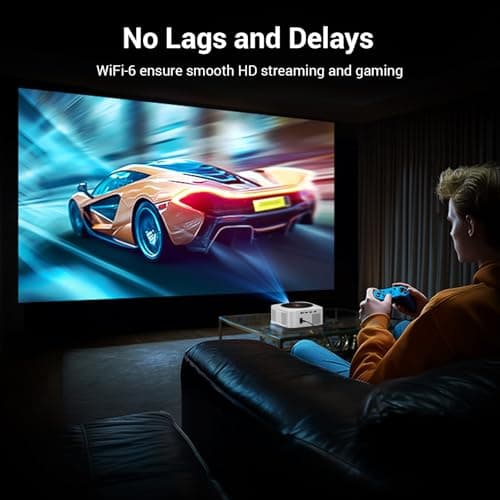 Proyector Inteligente HAPPRUN para Exterior: 4K, Apps Integradas y Audio Dolby 30W