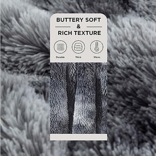 Bedsure GentleSoft Fluffy Fuzzy Faux Fur Throw Blanket for Couch, Soft Sherpa Fleece Cozy Gifts for Women, Plush Bed Blanket Room Decor for Men, Thick Warm Teen Gifts Winter Beddin thumbnail 2