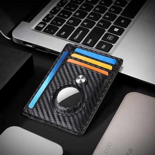 Hawanik Slim Minimalist Front Pocket Air Tag Wallet, RFID Blocking Card Holder Wallet with Airtag Holder thumbnail 8
