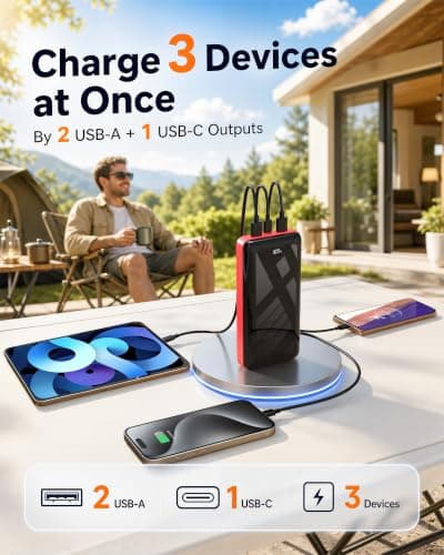 Miniatura de Power Bank 50000mAh: Carga Rápida 22.5W USB-C 4