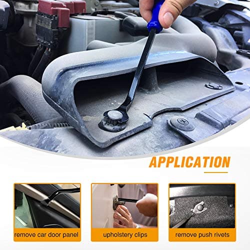 GOOACC 5PCS Auto Trim Removal Tool Kit No-Scratch Pry Tool Kit for Car Door Clip Panel & Audio Dashboard Dismantle -5PCS thumbnail 7