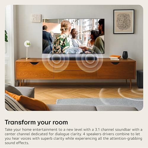 LG S60T 3.1 ch. Soundbar with Wireless Subwoofer, Dolby Audio, TV Synergy, Wow Interface, AI Sound Pro thumbnail 2