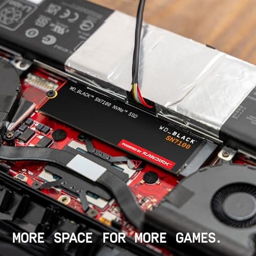 WD_Black SN7100 2TB NVMe SSD - Gen4 PCIe, M.2 2280, Up to 7,250 MB/s Read Speed, Up to 6,900 MB/s Write Speed, Next Gen TLC 3D NAND, for Laptops, Handheld Gaming Devices - WDS200T4 thumbnail 5