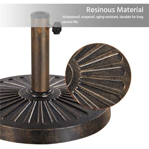 Yaheetech 9FT Patio Umbrella Outdoor with Heavy Duty Base Included,Table Umbrella with Push Button Tilt and Crank, UV Protection Waterproof for Yard/Outdoor/Wedding Parties and Eve thumbnail 5