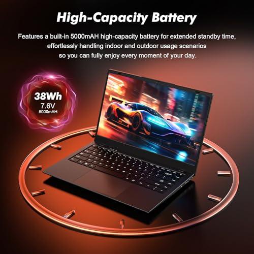 SHBIV Laptop Computer with Gold 6500Y (Beat N5095, Up to 3.4GHz), Laptop with 16GB RAM 256GB SSD, 14-Inch FHD IPS Display, Bluetooth, WiFi, HDMI, Type-C, 38WH Battery, Thin & Porta