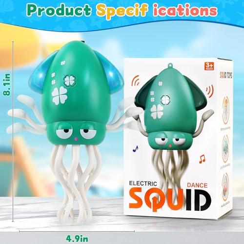 Miniatura de LZZAPJ Electric Dancing Octopus Light Music Suitable for 12-18 Months Old Baby Toys, Kid Crawling Squid Toys Suitable for Toddler Tummy Time, Birthday for 1 2 3 4 5 6 Year Old Boy  9