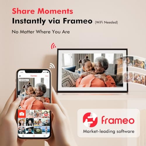 Digital Picture Frame, Frameo 15.6'' Digital Photo Frame WiFi Large Display thumbnail 3