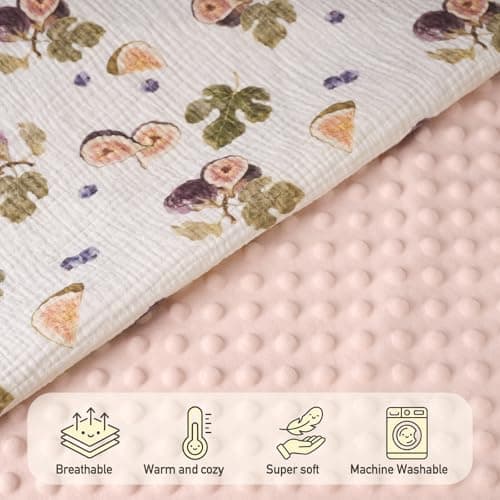 GLLQUEN BABY Muslin Baby Blankets for Boys & Girls, 2-Layer Toddler Blanket thumbnail 4