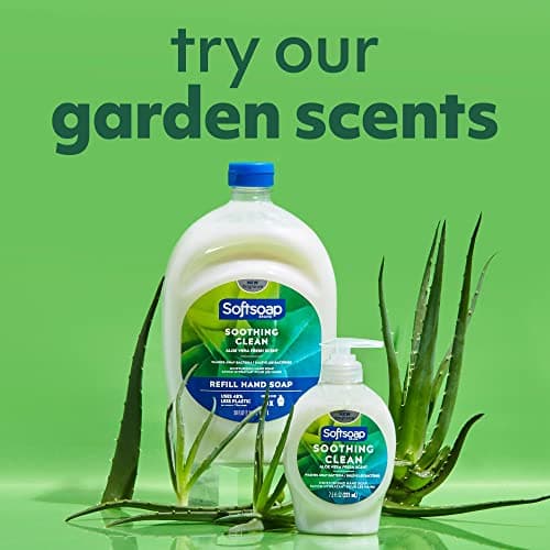 Jabón Líquido Softsoap Humectante Aloe Vera Calmante - Pack de 6 x 7.5 fl oz