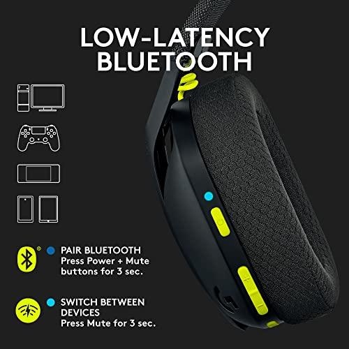 Logitech G435 Lightspeed & Bluetooth Wireless Gaming Headset - Lightweight Over-Ear Headphones, Built-in mics, 18h Battery, Dolby Atmos, PC, PS4, PS5, Nintendo Switch/Switch 2, Mob thumbnail 3