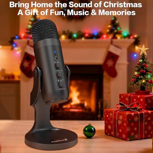 Miniatura de Micrófono USB ZealSound K66 para Podcast y Streaming: Reducción de Ruido, Monitoreo y Control Total 9