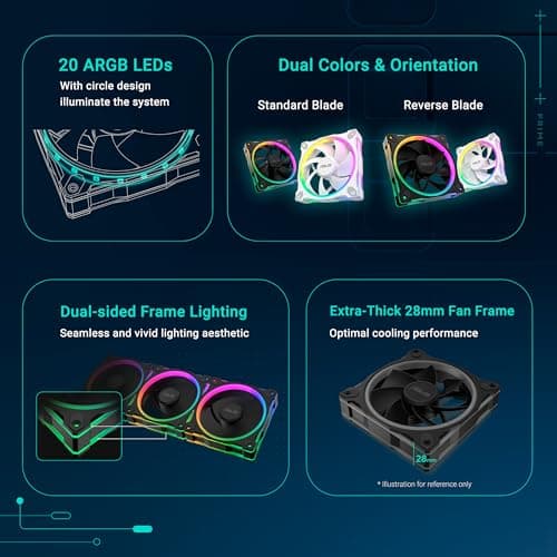 ASUS Prime MR120 ARGB Reverse Case Fan Single Pack thumbnail 7