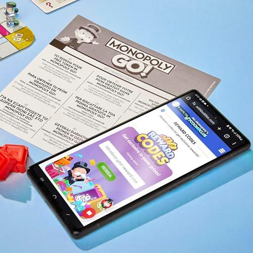 Monopoly GO! Board Game | Inspired by The Popular Mobile Board Game | Ages 8+ | 2-4 Players | 15 Mins. | Family Games | Travel Games for Kids and Adults